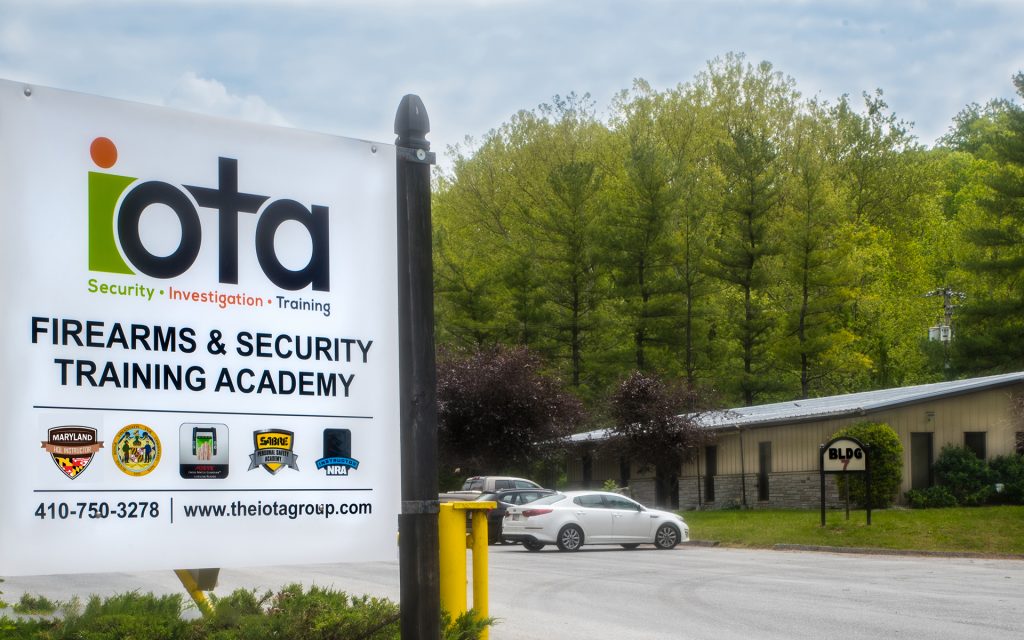 View of IOTA training academy in Maryland for firearms and HQL classes